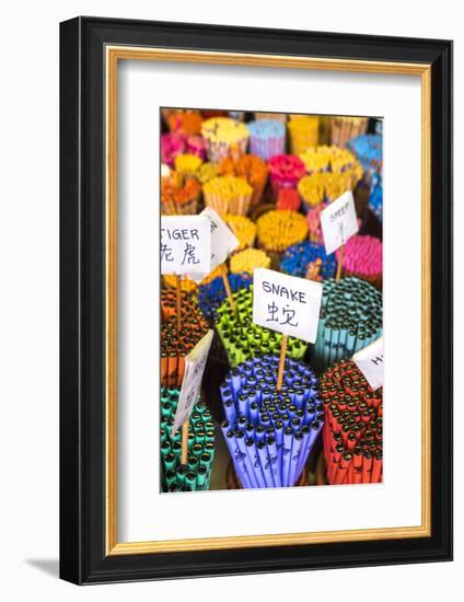 Chopsticks with Chinese Animal Zodiac Signs, Chinatown, Singapore-Peter Adams-Framed Photographic Print