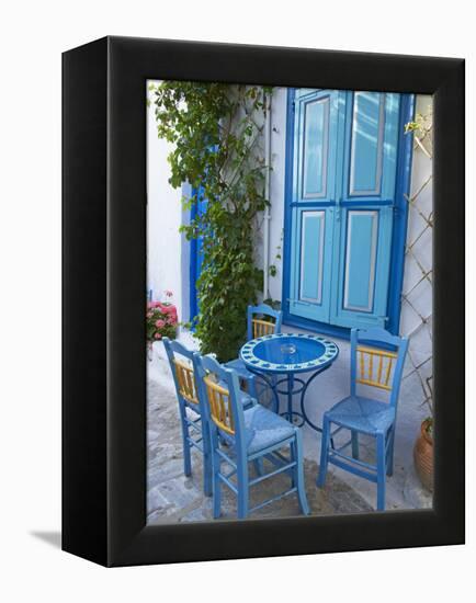 Chora, Amorgos, Cyclades, Aegean, Greek Islands, Greece, Europe-Tuul-Framed Premier Image Canvas