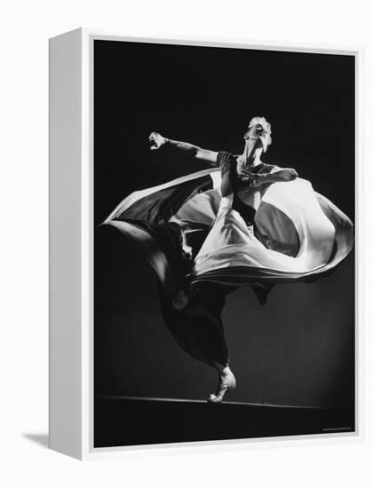 Choreographer Martha Graham Performing Some of Her Own Work at Mili Studio-Gjon Mili-Framed Premier Image Canvas