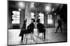 Choreographer Twyla Tharp Observing a Dancer Rehearse. Both Reflected in Mirror-Gjon Mili-Mounted Photographic Print