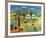 Chores on the Farm-Konstantine Rodko-Framed Art Print