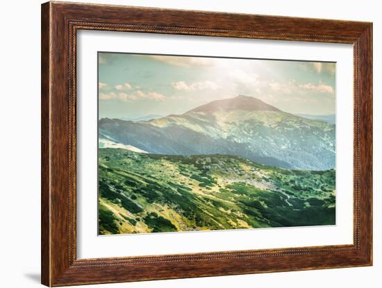 Chorna Hora Mountain Range. Carpathian Mountains. Ukraine-goinyk-Framed Photographic Print