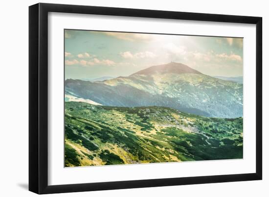 Chorna Hora Mountain Range. Carpathian Mountains. Ukraine-goinyk-Framed Photographic Print