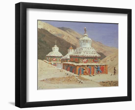 Chorten in Ladakh, 1875-Vasili Vasilyevich Vereshchagin-Framed Giclee Print