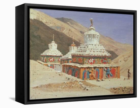 Chorten in Ladakh, 1875-Vasili Vasilyevich Vereshchagin-Framed Premier Image Canvas