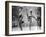 Chorus Girl High Kicking During a Performance at the Cannes Film Festival-Paul Schutzer-Framed Photographic Print