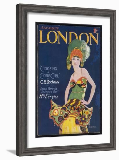 Chorus Girl of the 20s-Wilton Williams-Framed Art Print