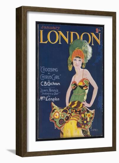 Chorus Girl of the 20s-Wilton Williams-Framed Art Print