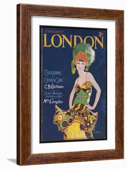 Chorus Girl of the 20s-Wilton Williams-Framed Art Print