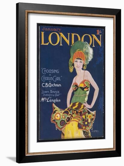 Chorus Girl of the 20s-Wilton Williams-Framed Art Print