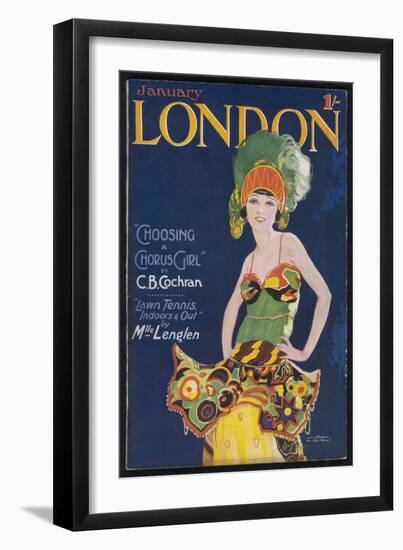 Chorus Girl of the 20s-Wilton Williams-Framed Art Print