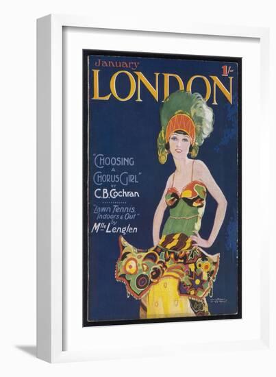 Chorus Girl of the 20s-Wilton Williams-Framed Art Print