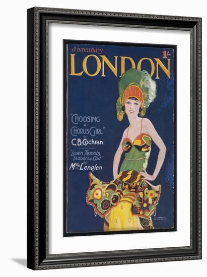 Chorus Girl of the 20s-Wilton Williams-Framed Art Print