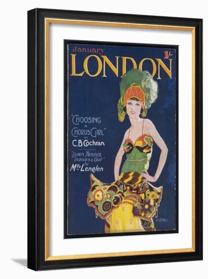 Chorus Girl of the 20s-Wilton Williams-Framed Art Print