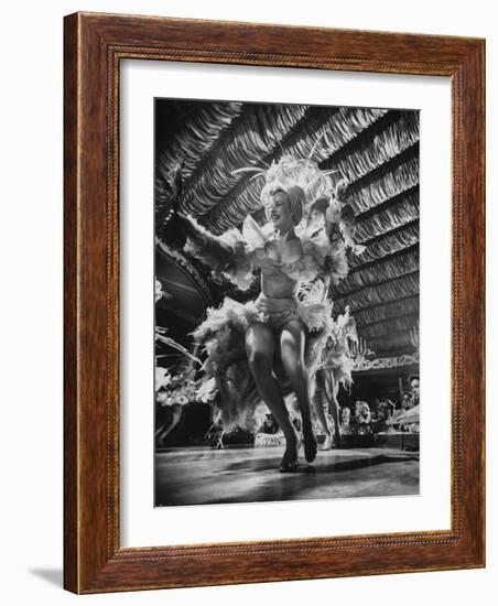 Chorus Girls Entertaining at the Latin Quarter Night Club-Yale Joel-Framed Photographic Print