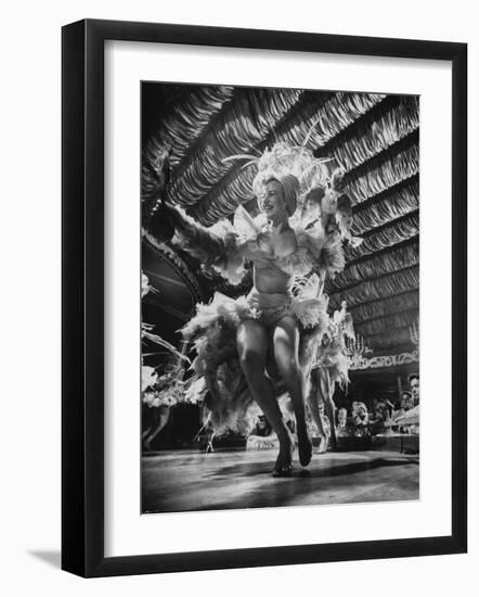 Chorus Girls Entertaining at the Latin Quarter Night Club-Yale Joel-Framed Photographic Print