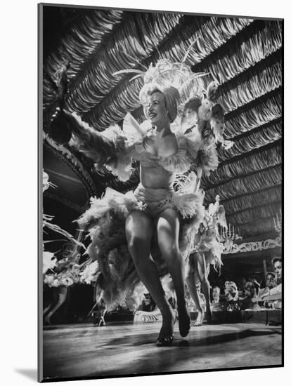 Chorus Girls Entertaining at the Latin Quarter Night Club-Yale Joel-Mounted Photographic Print