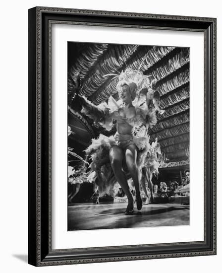 Chorus Girls Entertaining at the Latin Quarter Night Club-Yale Joel-Framed Photographic Print