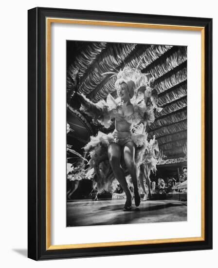 Chorus Girls Entertaining at the Latin Quarter Night Club-Yale Joel-Framed Photographic Print