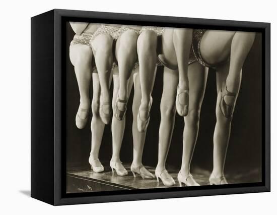 Chorus Girls Lining Up Showing Legs-Bettmann-Framed Premier Image Canvas