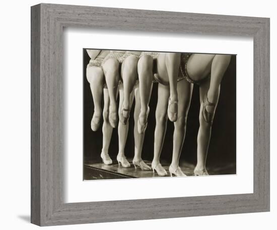 Chorus Girls Lining Up Showing Legs-Bettmann-Framed Photographic Print