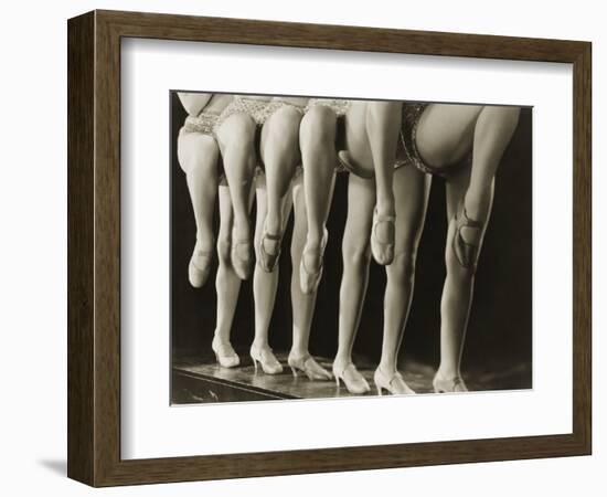 Chorus Girls Lining Up Showing Legs-Bettmann-Framed Photographic Print