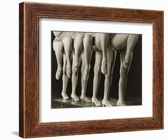 Chorus Girls Lining Up Showing Legs-Bettmann-Framed Photographic Print