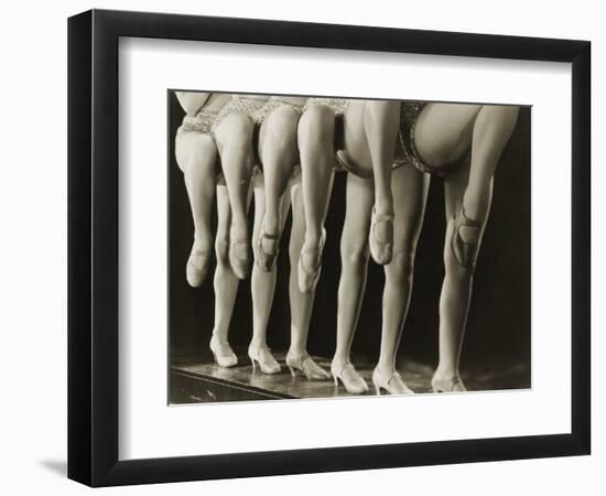 Chorus Girls Lining Up Showing Legs-Bettmann-Framed Photographic Print