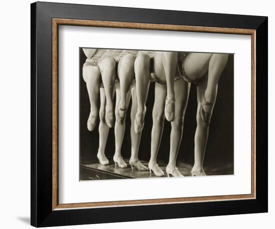 Chorus Girls Lining Up Showing Legs-Bettmann-Framed Photographic Print