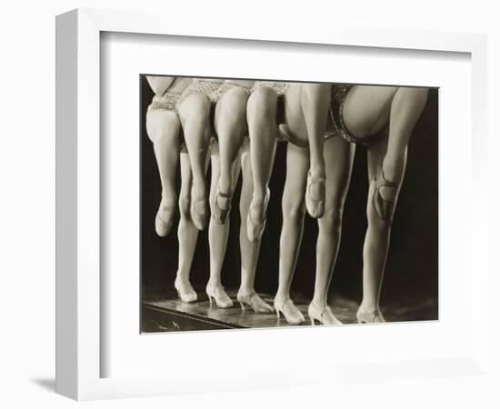 Chorus Girls Lining Up Showing Legs-Bettmann-Framed Photographic Print