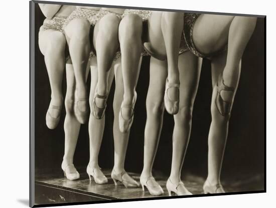 Chorus Girls Lining Up Showing Legs-Bettmann-Mounted Photographic Print