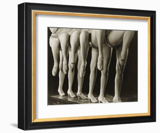 Chorus Girls Lining Up Showing Legs-Bettmann-Framed Photographic Print
