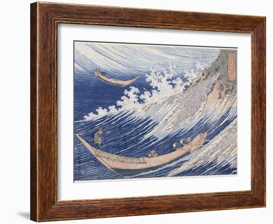 Chôshi dans la province de Chiba-Katsushika Hokusai-Framed Giclee Print