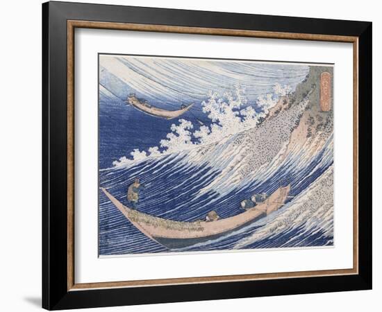 Chôshi dans la province de Chiba-Katsushika Hokusai-Framed Giclee Print