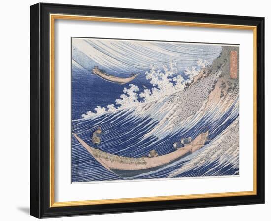 Chôshi dans la province de Chiba-Katsushika Hokusai-Framed Giclee Print