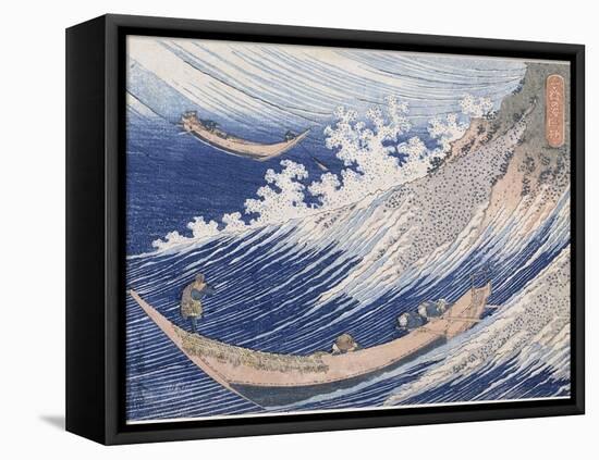 Chôshi dans la province de Chiba-Katsushika Hokusai-Framed Premier Image Canvas