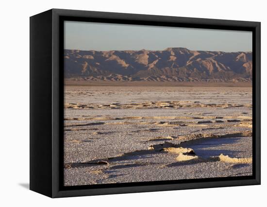 Chott El Jerid, Flat Dry Salt Lake Between Tozeur and Kebili, Tunisia, North Africa, Africa-Dallas & John Heaton-Framed Premier Image Canvas