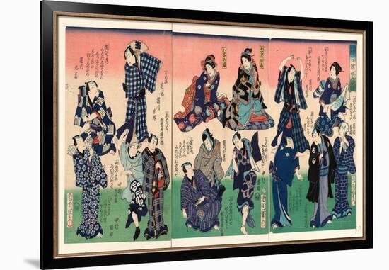 Chotto Hitokuchi Hauta No Ateburi-Toyohara Kunichika-Framed Giclee Print