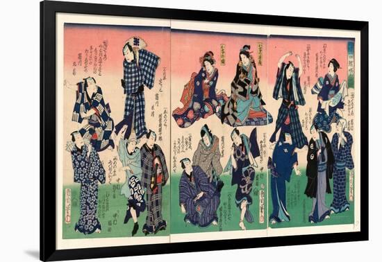 Chotto Hitokuchi Hauta No Ateburi-Toyohara Kunichika-Framed Giclee Print