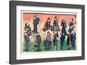 Chotto Hitokuchi Hauta No Ateburi-Toyohara Kunichika-Framed Giclee Print