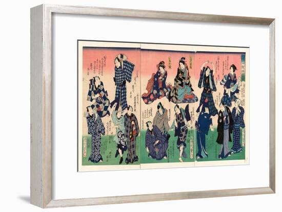 Chotto Hitokuchi Hauta No Ateburi-Toyohara Kunichika-Framed Giclee Print