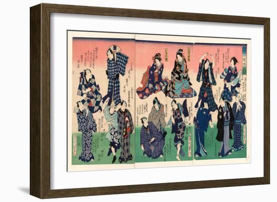 Chotto Hitokuchi Hauta No Ateburi-Toyohara Kunichika-Framed Giclee Print