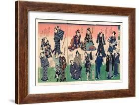 Chotto Hitokuchi Hauta No Ateburi-Toyohara Kunichika-Framed Giclee Print