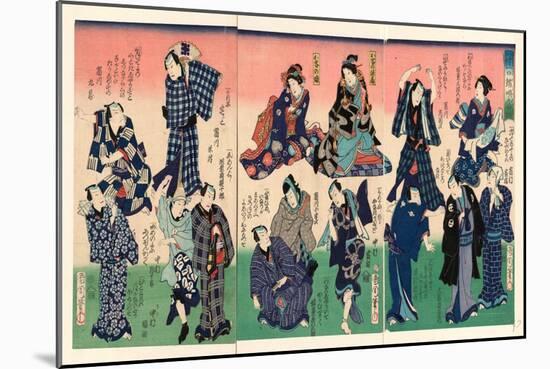 Chotto Hitokuchi Hauta No Ateburi-Toyohara Kunichika-Mounted Giclee Print