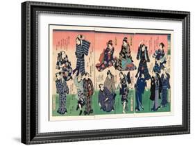 Chotto Hitokuchi Hauta No Ateburi-Toyohara Kunichika-Framed Giclee Print