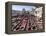 Chouwara Traditional Leather Tannery, Vats for Leather Hides and Skins, Fez, Morocco-Gavin Hellier-Framed Premier Image Canvas