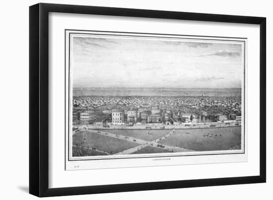Chowringhee, Calcutta, India, C1840S-Frederick Fiebig-Framed Giclee Print