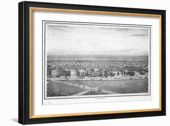 Chowringhee, Calcutta, India, C1840S-Frederick Fiebig-Framed Giclee Print