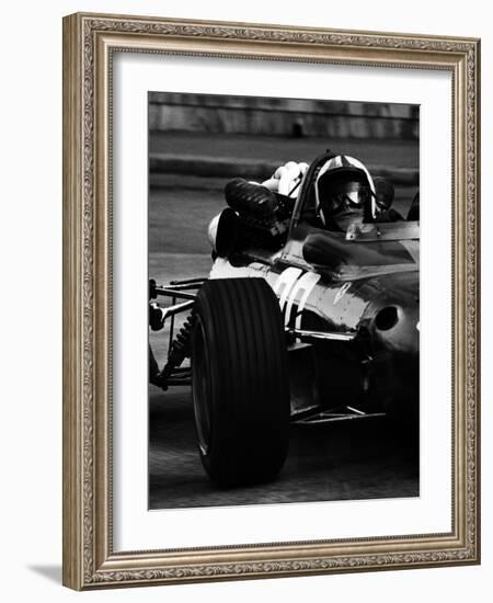 Chris Amon in Ferrari during 1967 Italian Grand Prix-null-Framed Photographic Print