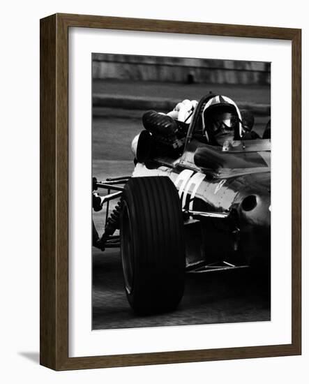 Chris Amon in Ferrari during 1967 Italian Grand Prix-null-Framed Photographic Print